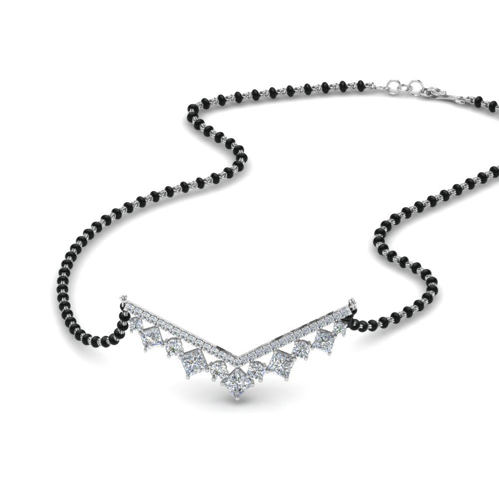V-Shaped-Bar-Diamond-Mangalsutra
