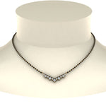 Load image into Gallery viewer, V-Shaped-Bar-Diamond-Mangalsutra
