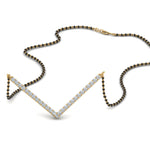 Load image into Gallery viewer, V-Shaped-Diamond-Mangalsutra

