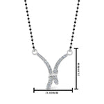Load image into Gallery viewer, V Shaped Graduated Diamond Mangalsutra