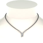 Load image into Gallery viewer, V-Shaped-Graduated-Diamond-Mangalsutra