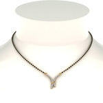 Load image into Gallery viewer, V-Shaped-Graduated-Diamond-Mangalsutra