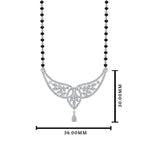 Load image into Gallery viewer, Wings Design Diamond Mangalsutra
