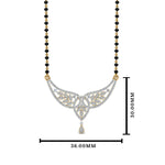 Load image into Gallery viewer, Wings Design Diamond Mangalsutra

