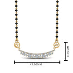 Load image into Gallery viewer, Zodiac Sign Diamond Mangalsutra
