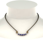 Load image into Gallery viewer, Zodiac-Sign-Sapphire-Mangalsutra